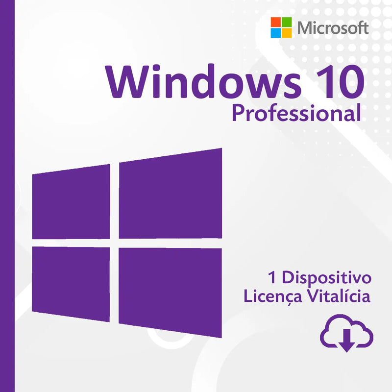 Windows 10 Pro 32/64 bits ESD - Licença Vitalícia